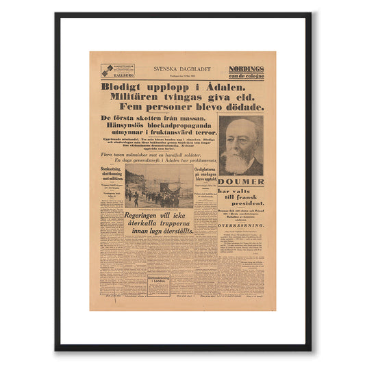 Poster skotten i Ådalen 1931