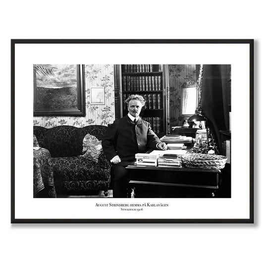 Poster fotografi August Strindberg stockholm