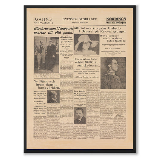 Poster börskraschen New york 1929 svenska dagbladet