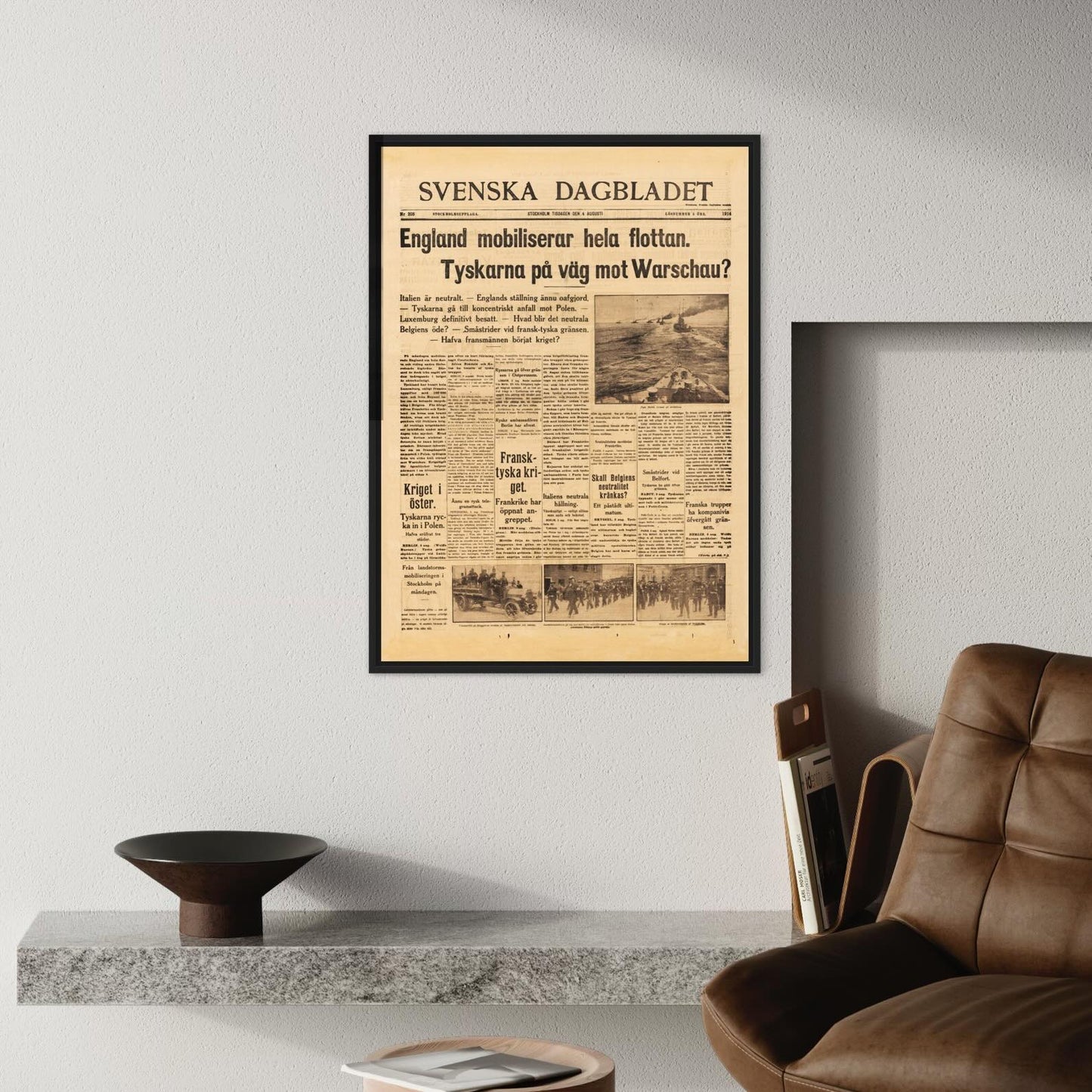 Poster första världskrigets utbrott 1914