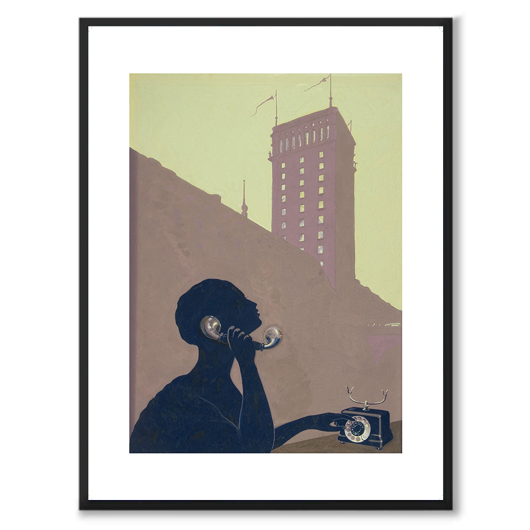 Poster reklamaffisch LM Ericsson 1929 art deco