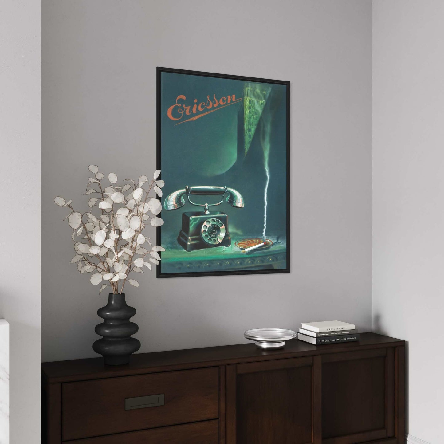 Poster reklamaffisch LM Ericsson 1929 art deco
