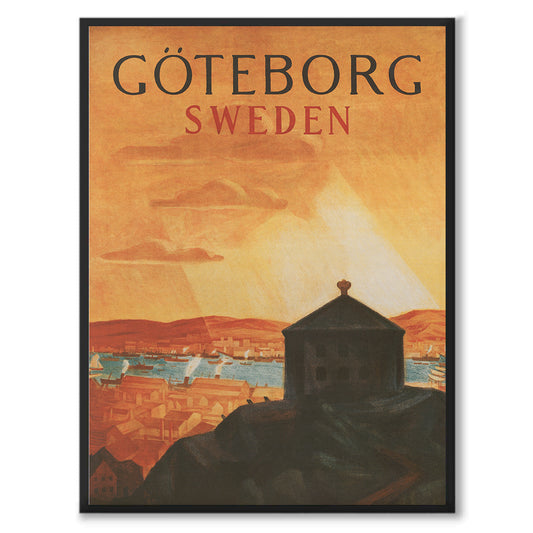 Poster Göteborg Sweden 1920 reklamaffisch