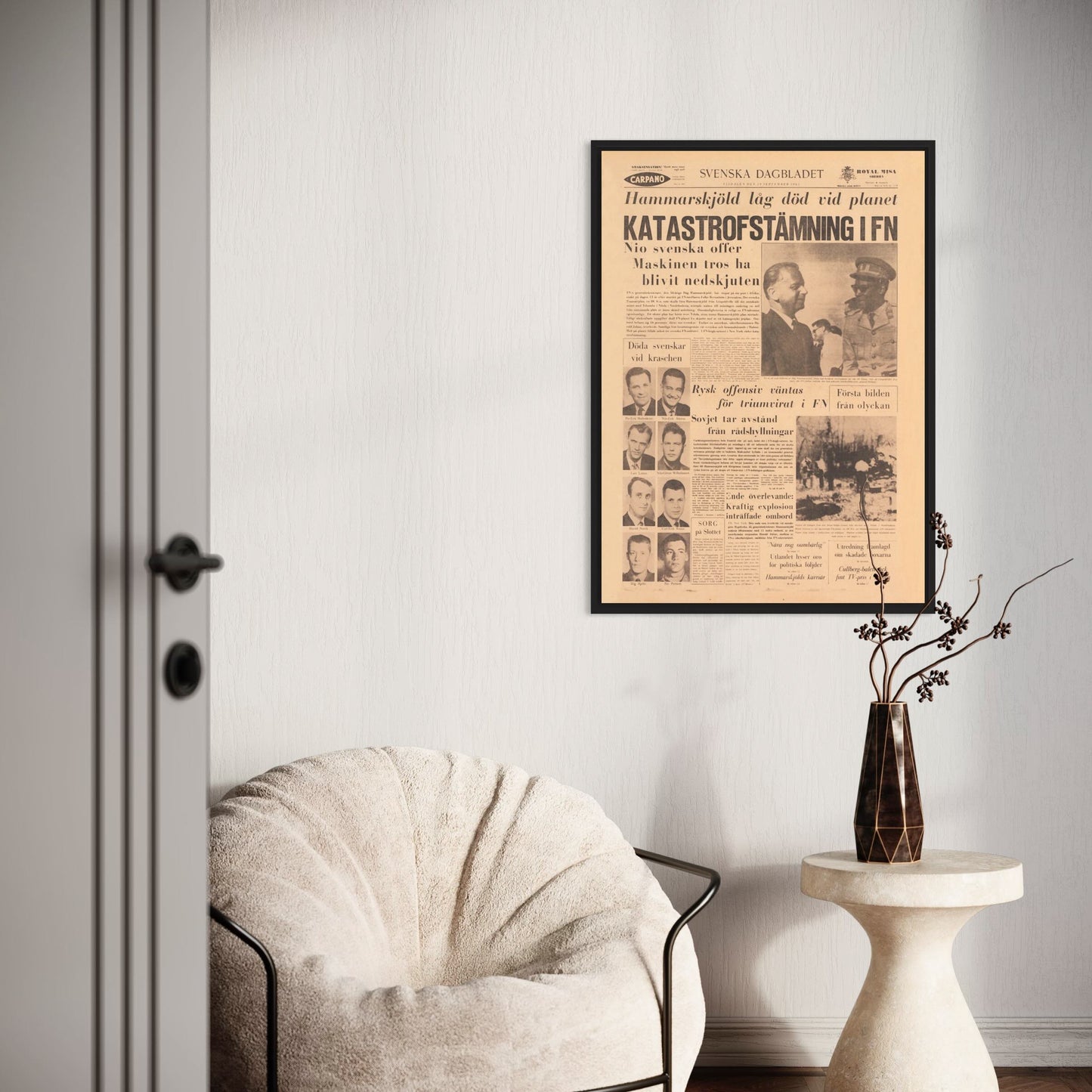 Poster dag hammarskjöld FN Kongo kongokrisen