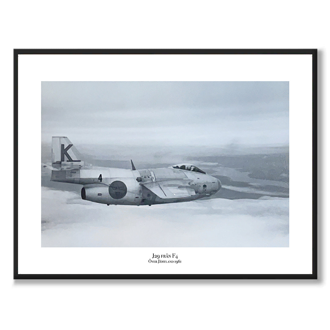 Poster flygvapnet fotografi J29