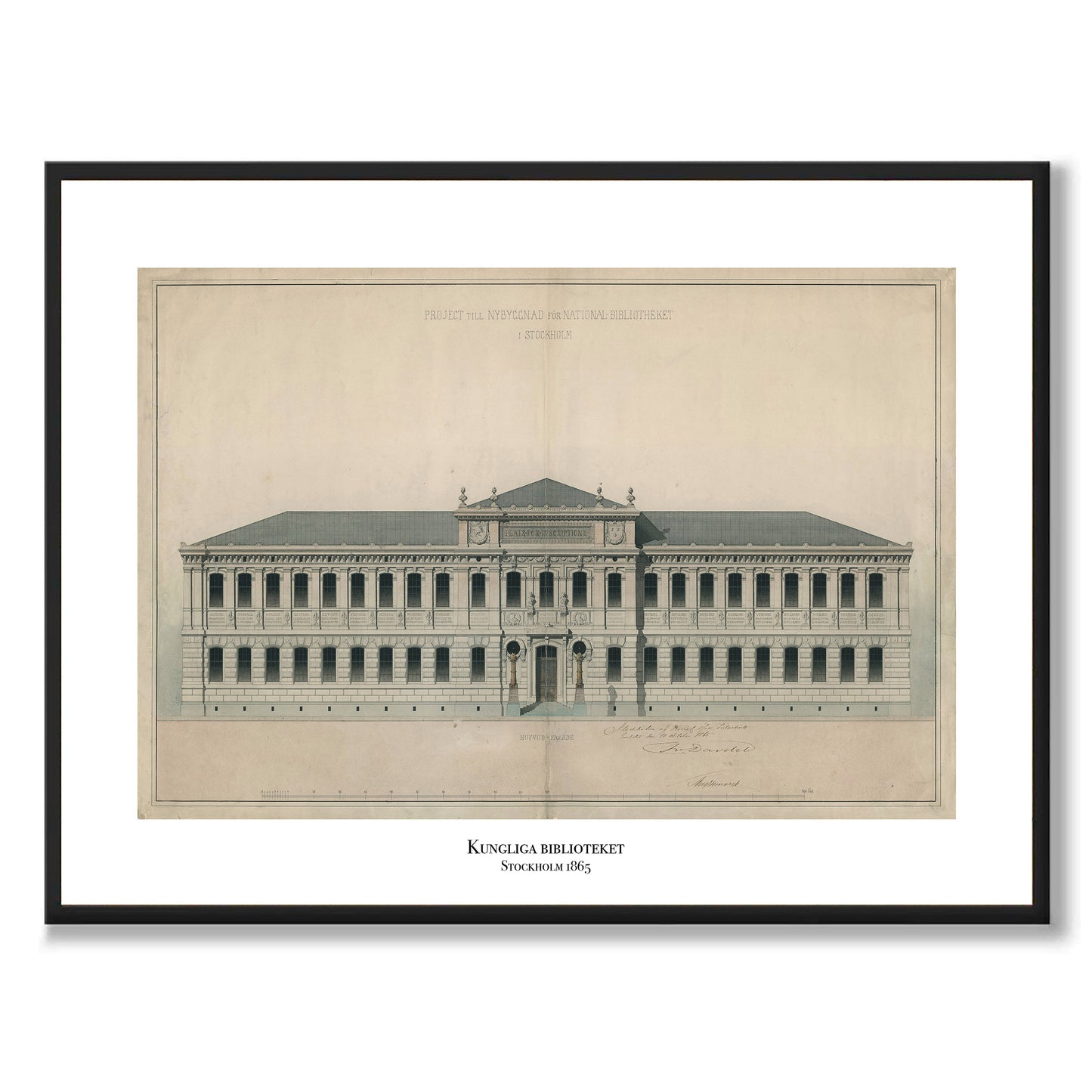 Poster Kungliga biblioteket Humlegården Stockholm Östermalm