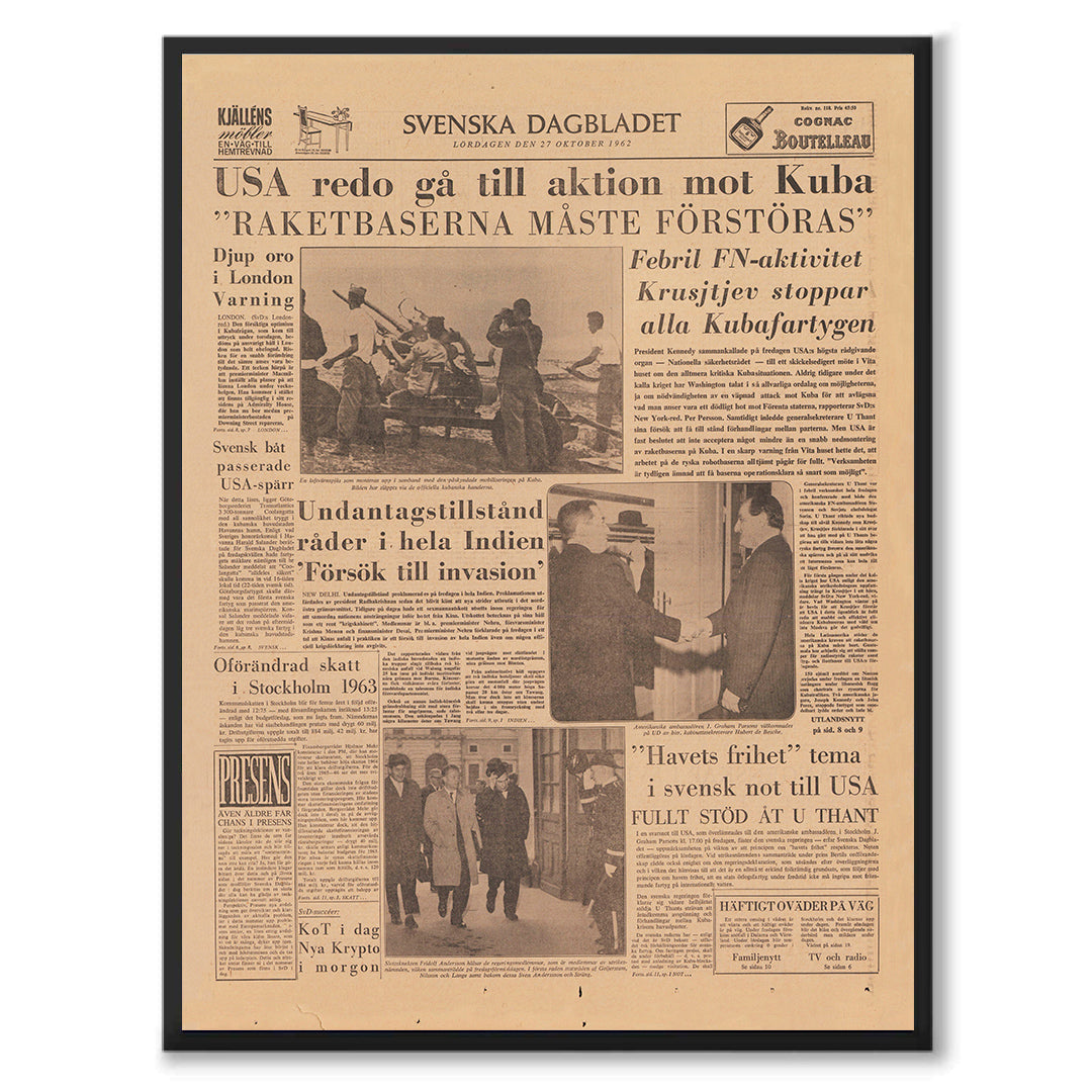 Poster Kubakrisen USA Sovjetunionen 1962