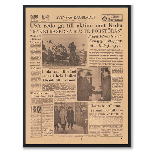Poster Kubakrisen USA Sovjetunionen 1962