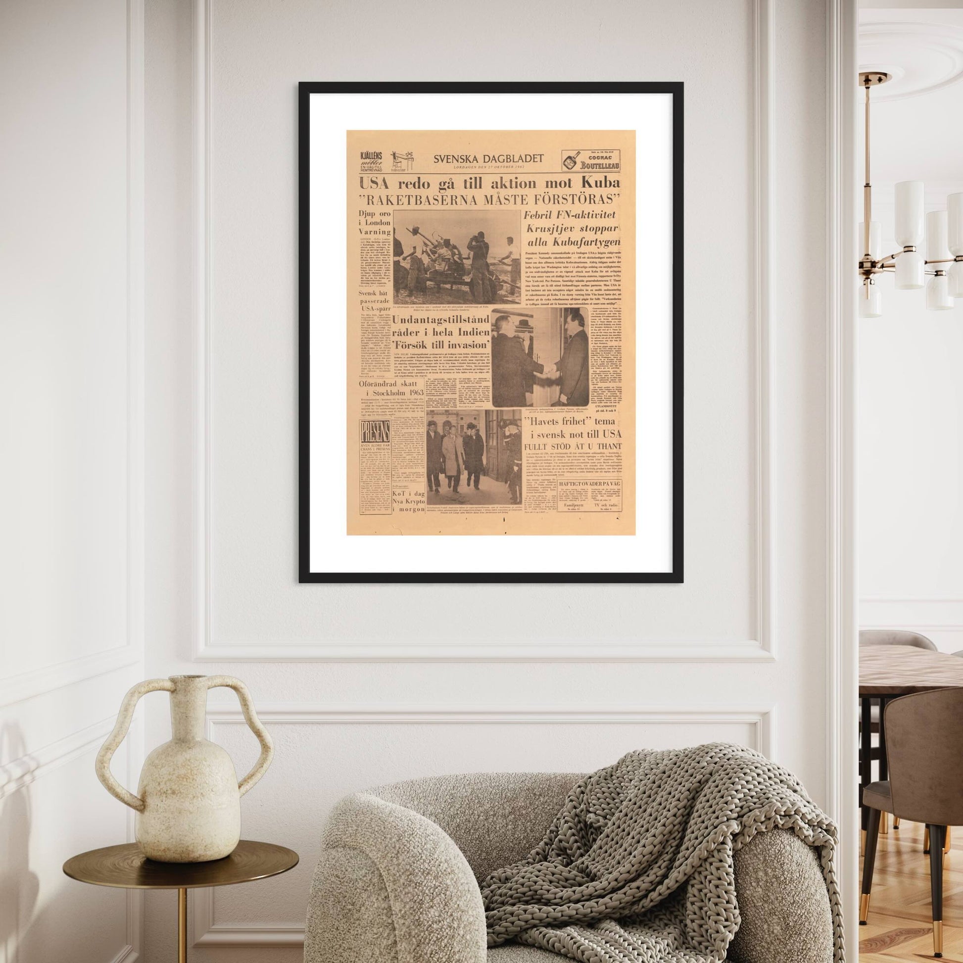 Poster Kubakrisen USA Sovjetunionen 1962