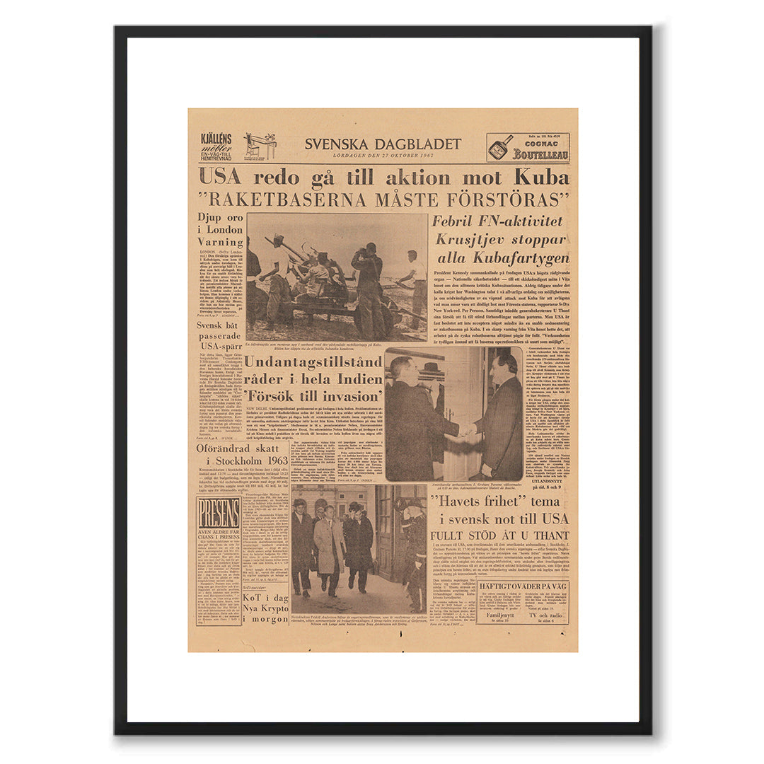 Poster Kubakrisen USA Sovjetunionen 1962