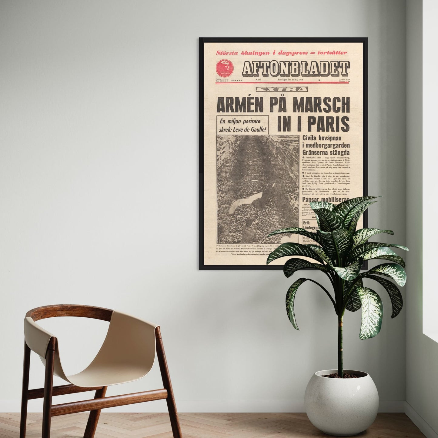 Poster majrevolten paris 1968 de gaulle