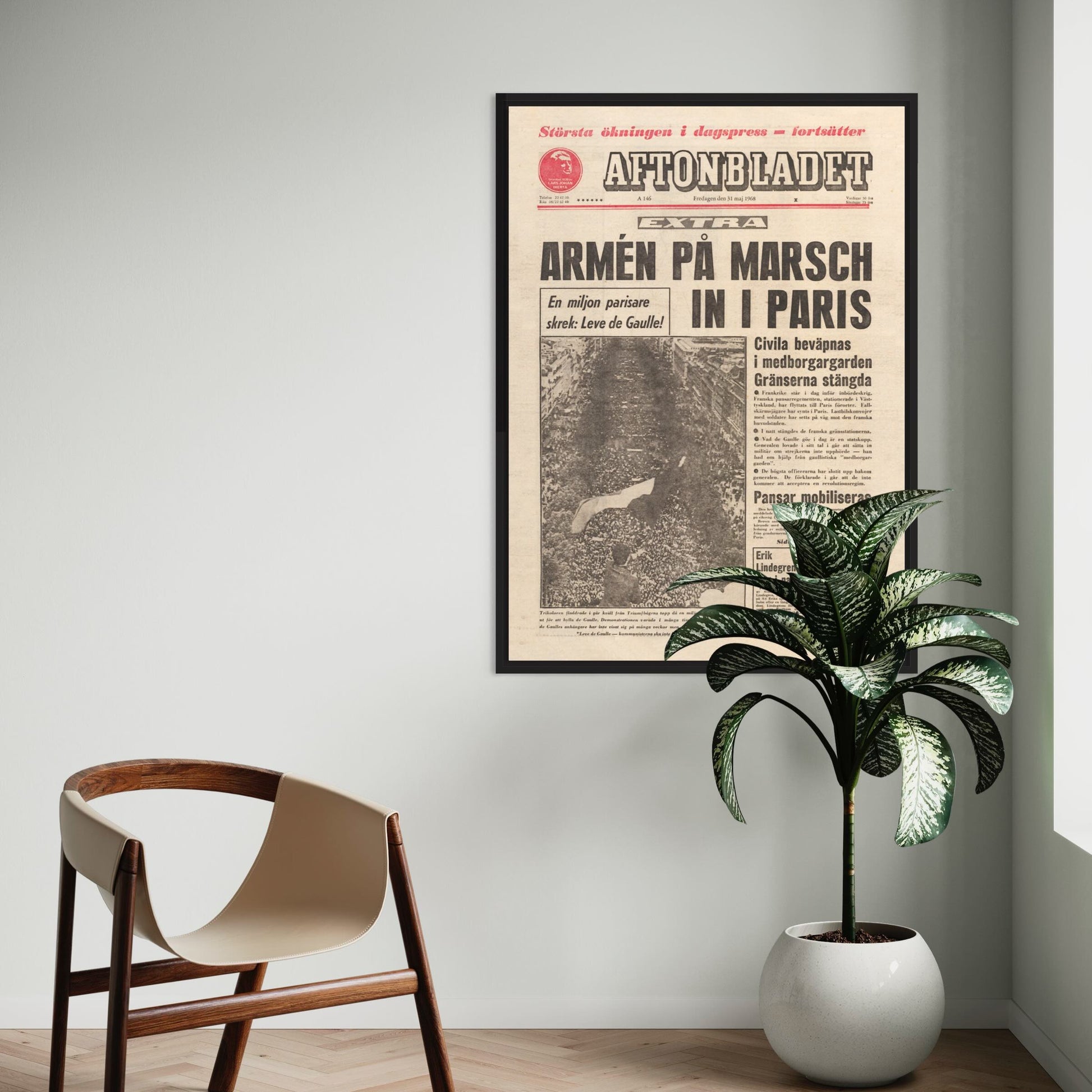 Poster majrevolten paris 1968 de gaulle