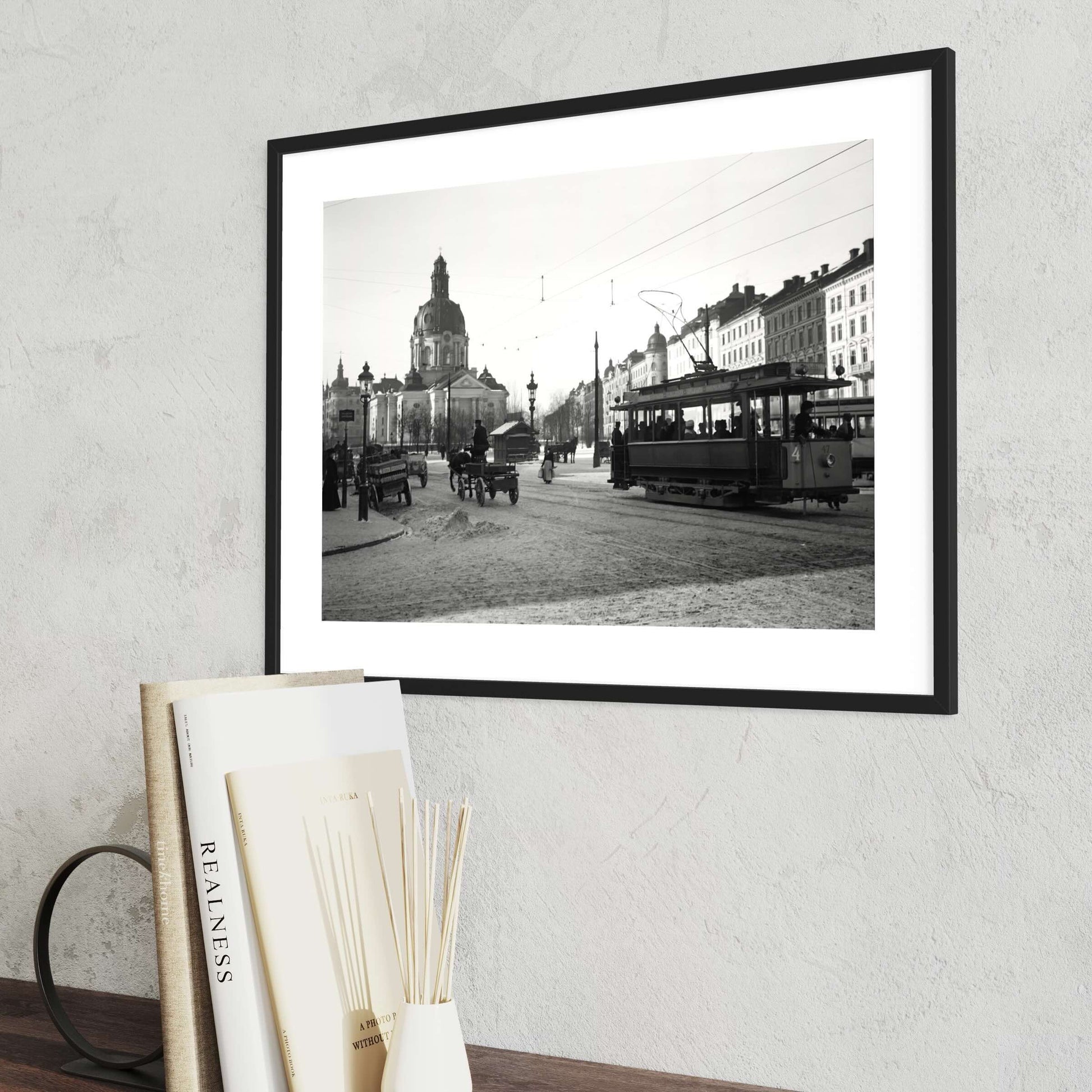 Poster fotografi sekelskifte Stockholm Odenplan 1908 Vasastan vasastaden