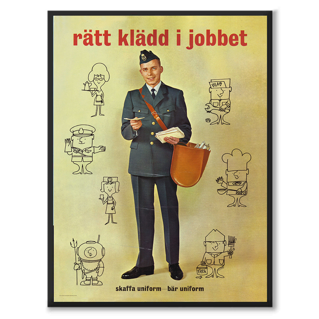 Poster Postsparbanken Postverket posten skaffa uniform