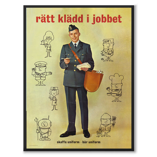 Poster Postsparbanken Postverket posten skaffa uniform