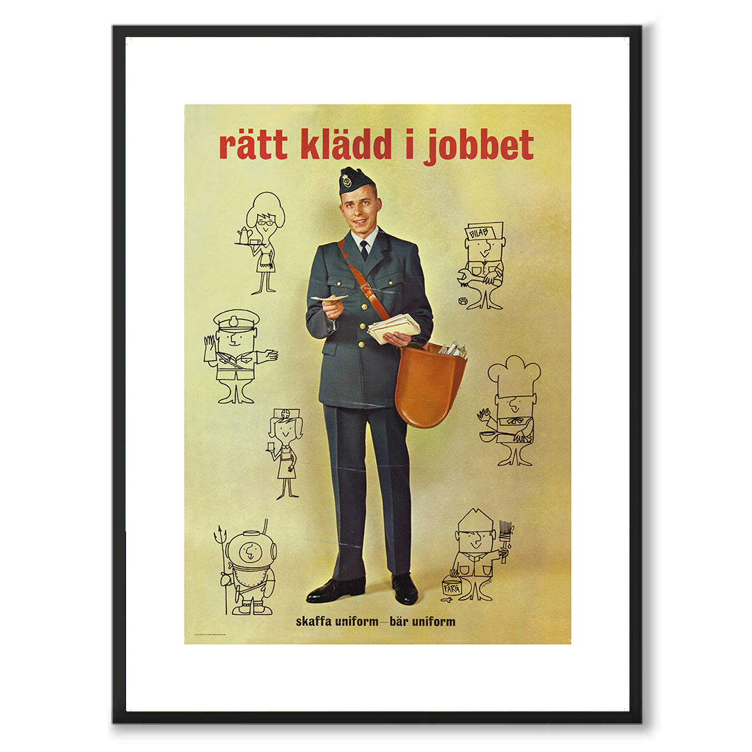 Poster Postsparbanken Postverket posten skaffa uniform
