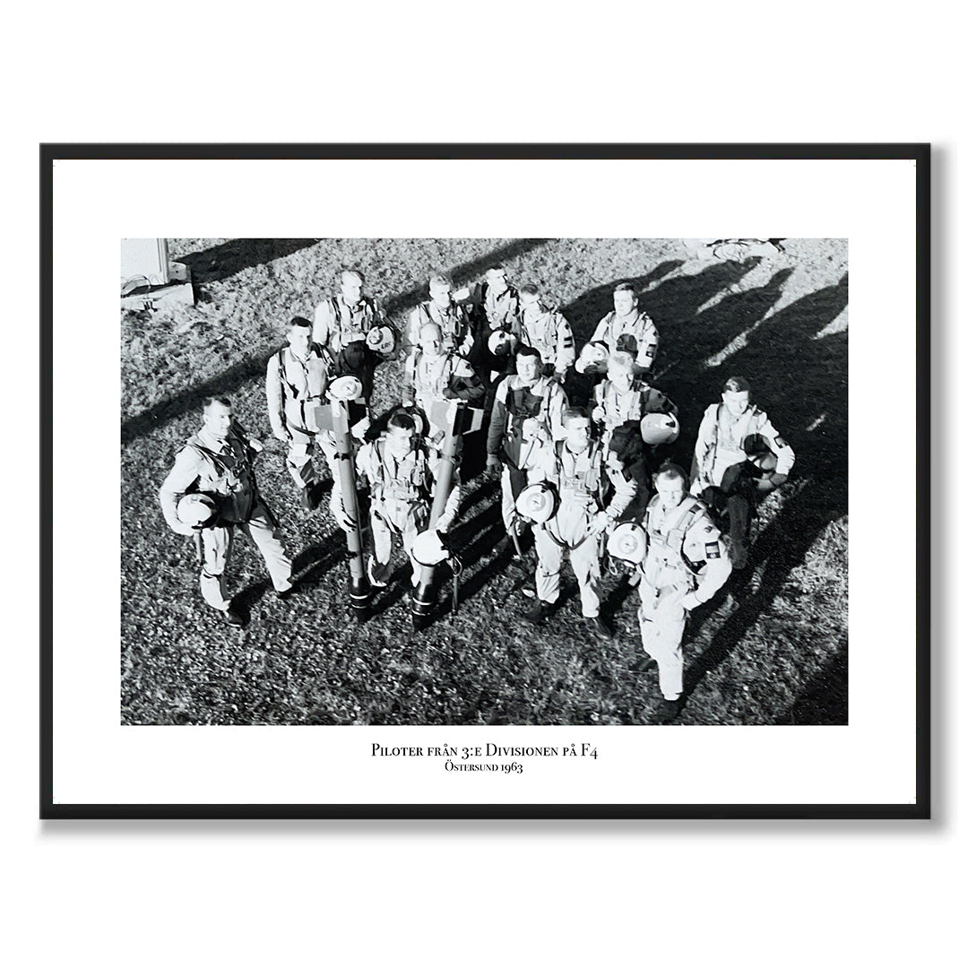 Poster fotografi flygvapnet piloter F4