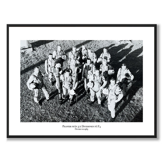 Poster fotografi flygvapnet piloter F4