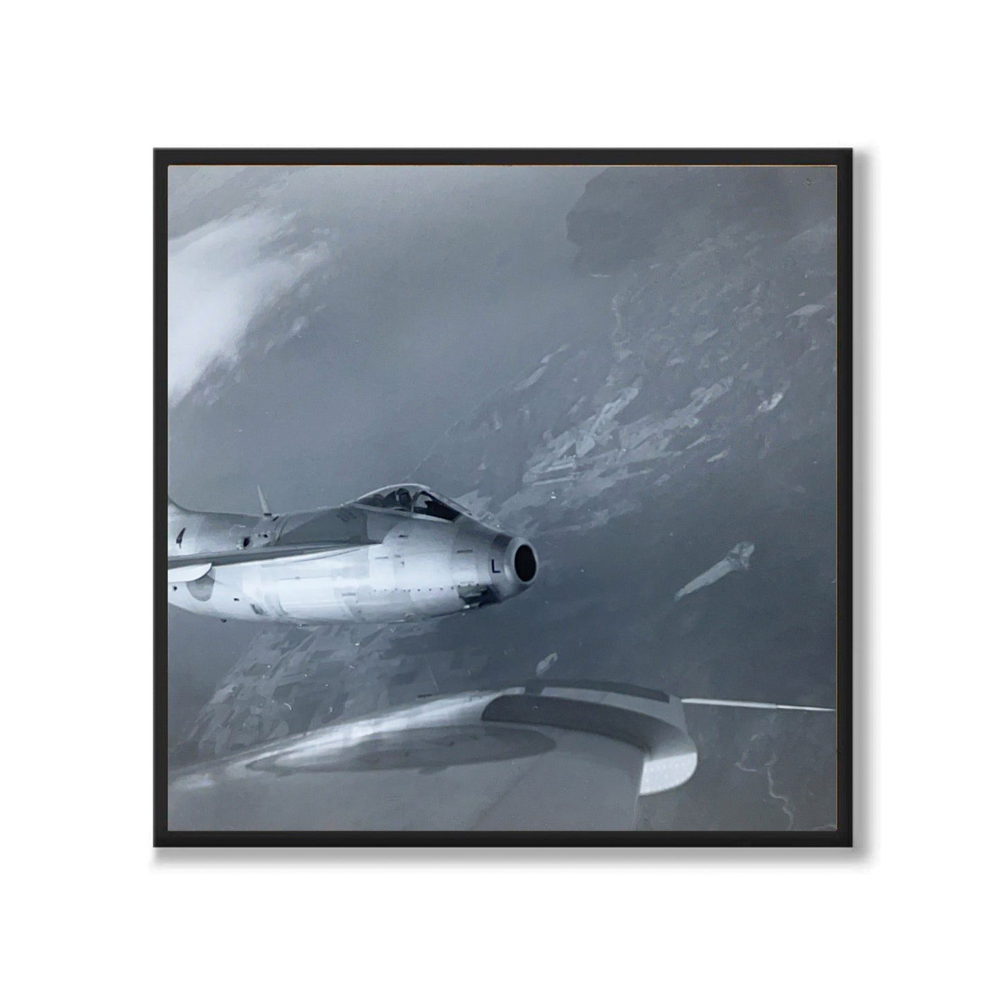 Poster fotografi flygvapnet J29 tunnan