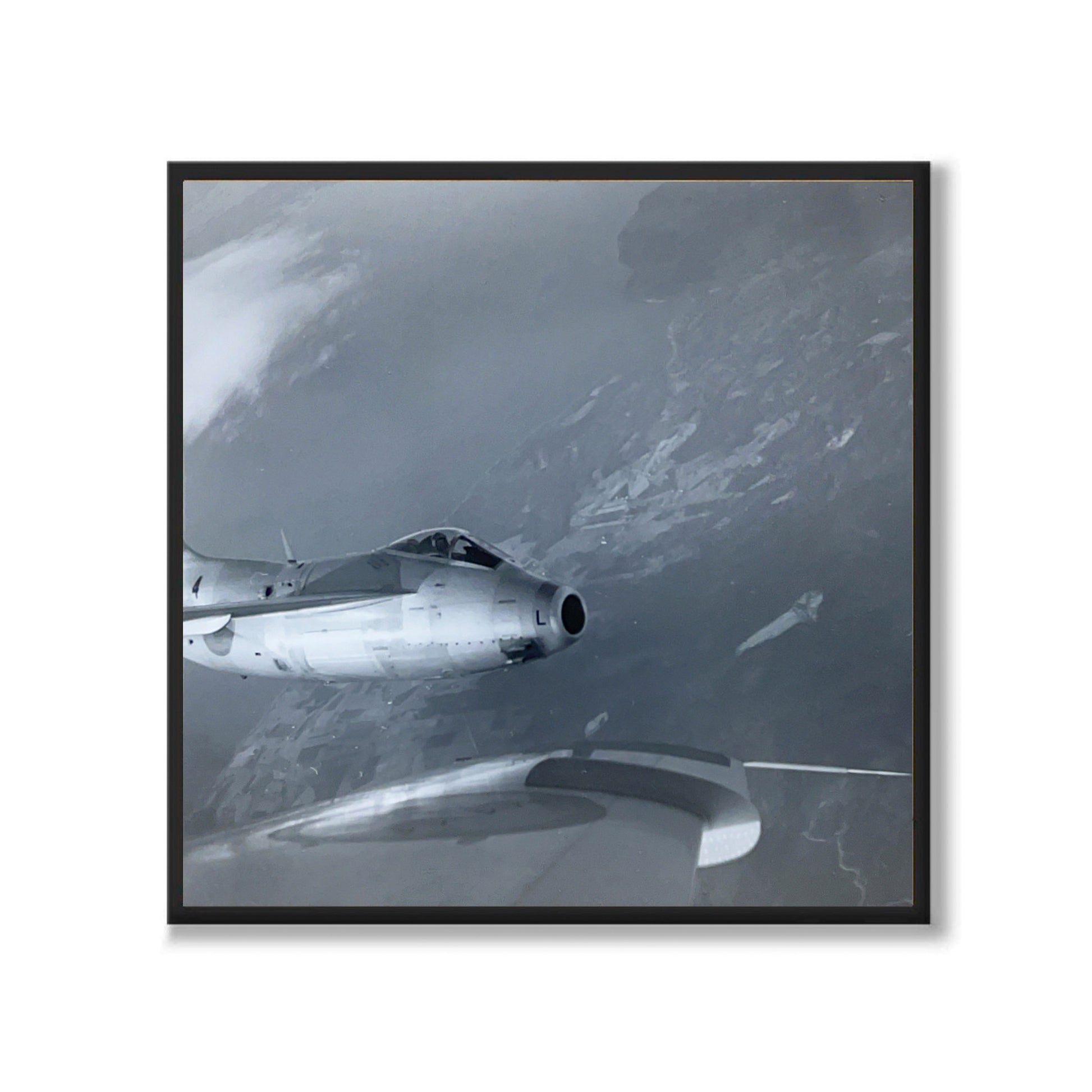 Poster fotografi flygvapnet J29 tunnan