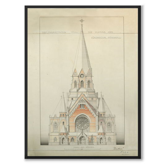 Poster Sofia kyrka Sofiakyrkan Södermalm Nytorget Stockholm