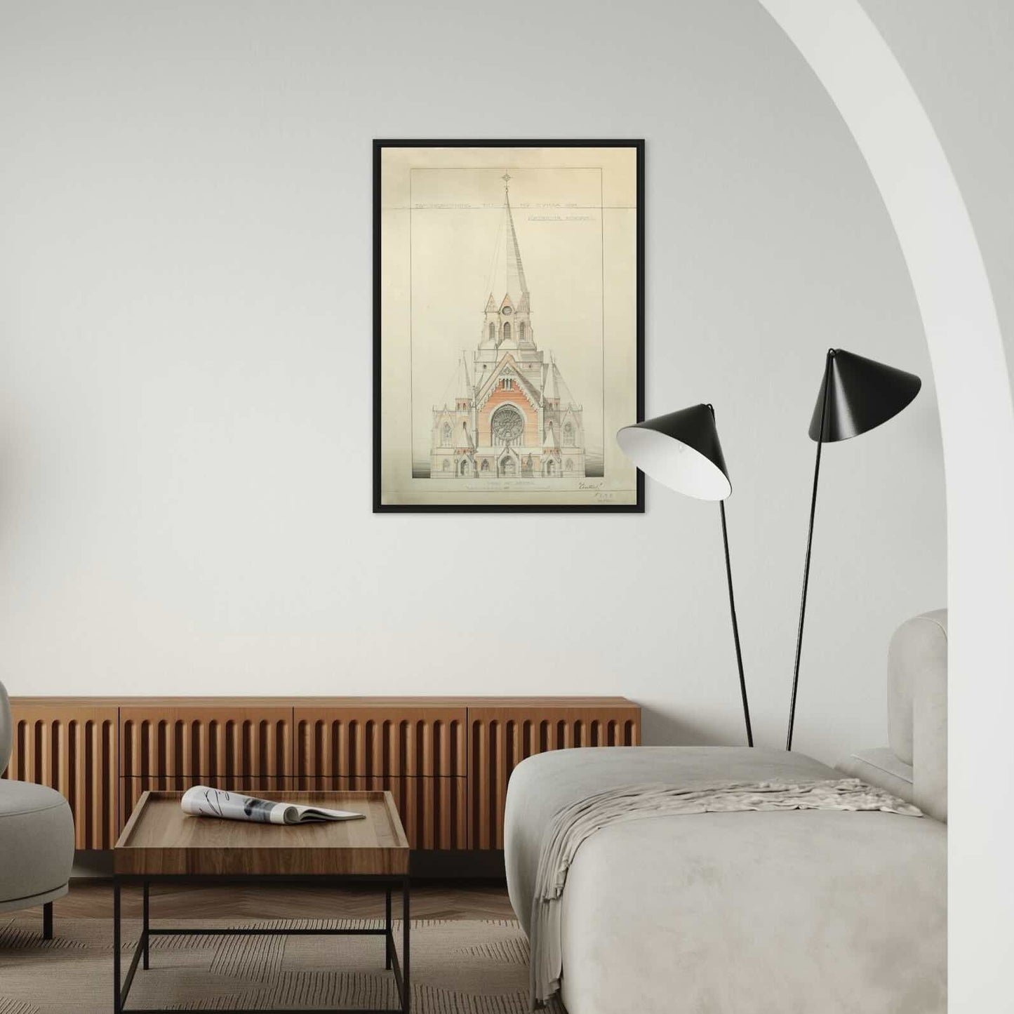 Poster Sofia kyrka Sofiakyrkan Södermalm Nytorget Stockholm