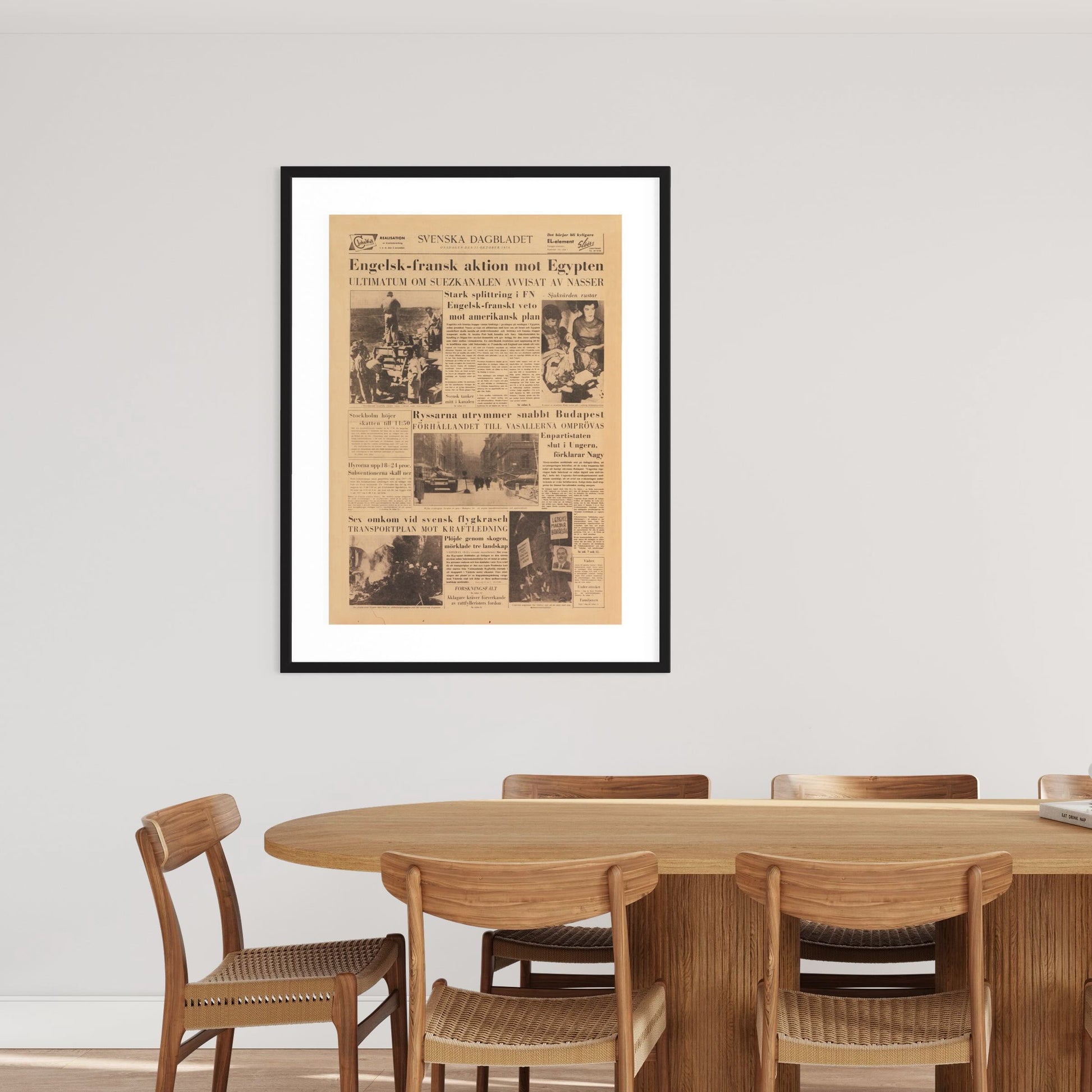 Poster Suezkrisen 1956 brittiska imperiet kalla kriget