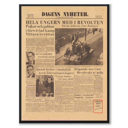 Poster ungernrevolten 1956 kalla kriget Ungern Sovjetunionen östblocket
