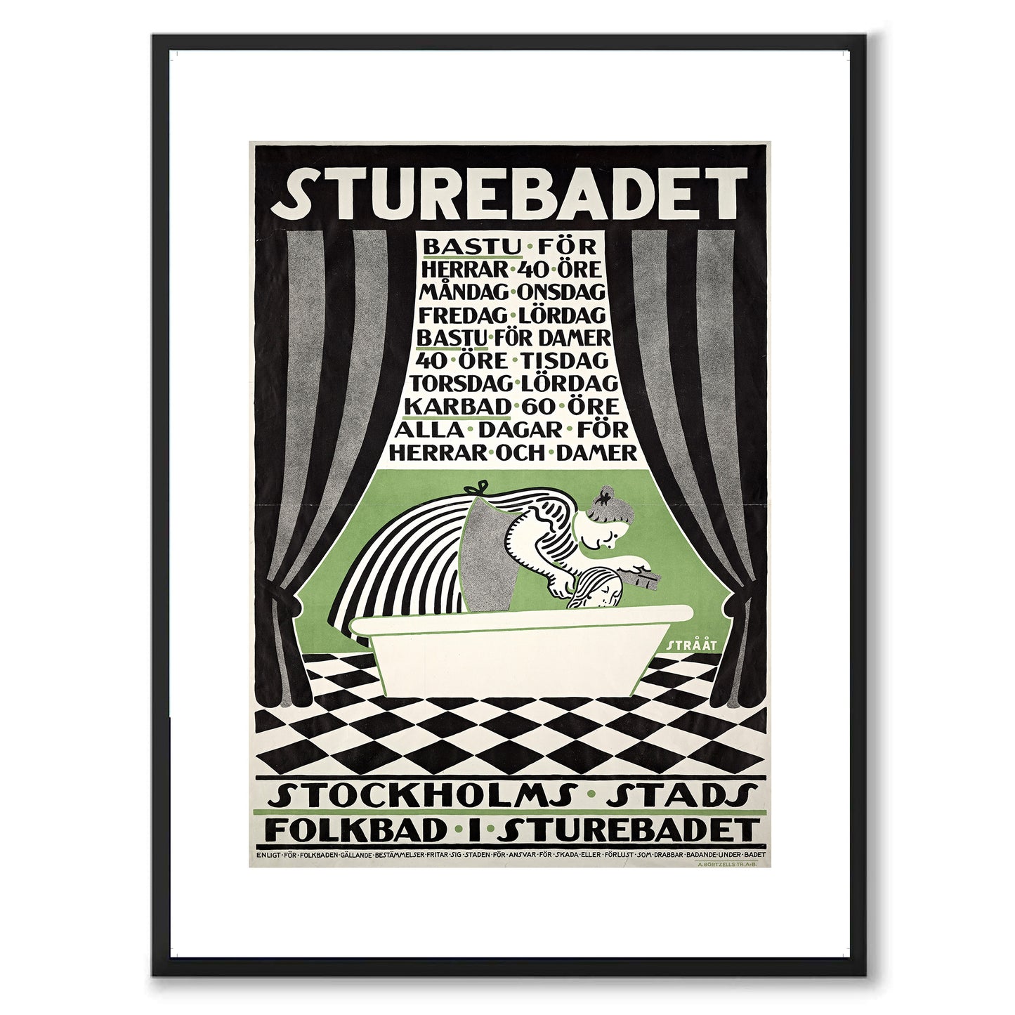 Poster sturebadet stockholm