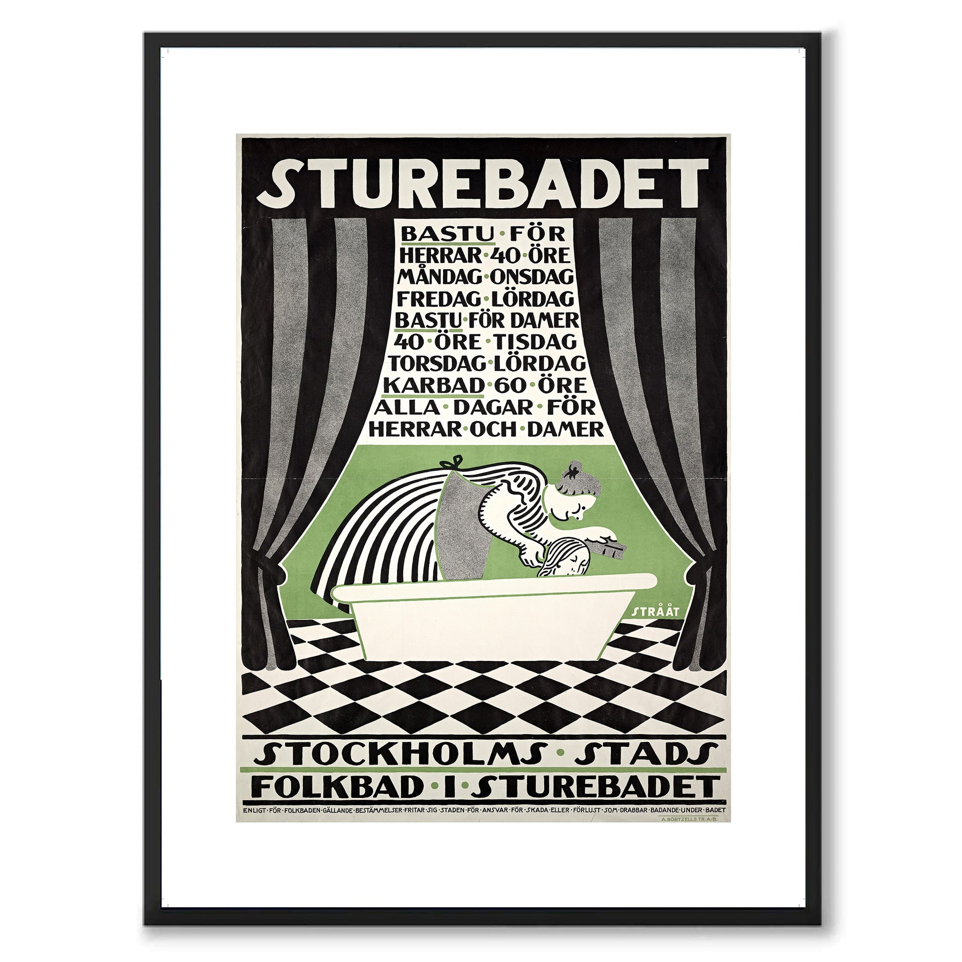 Poster sturebadet stockholm