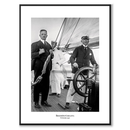 Poster Dan Broström Göteborg redare regatta segelbåt