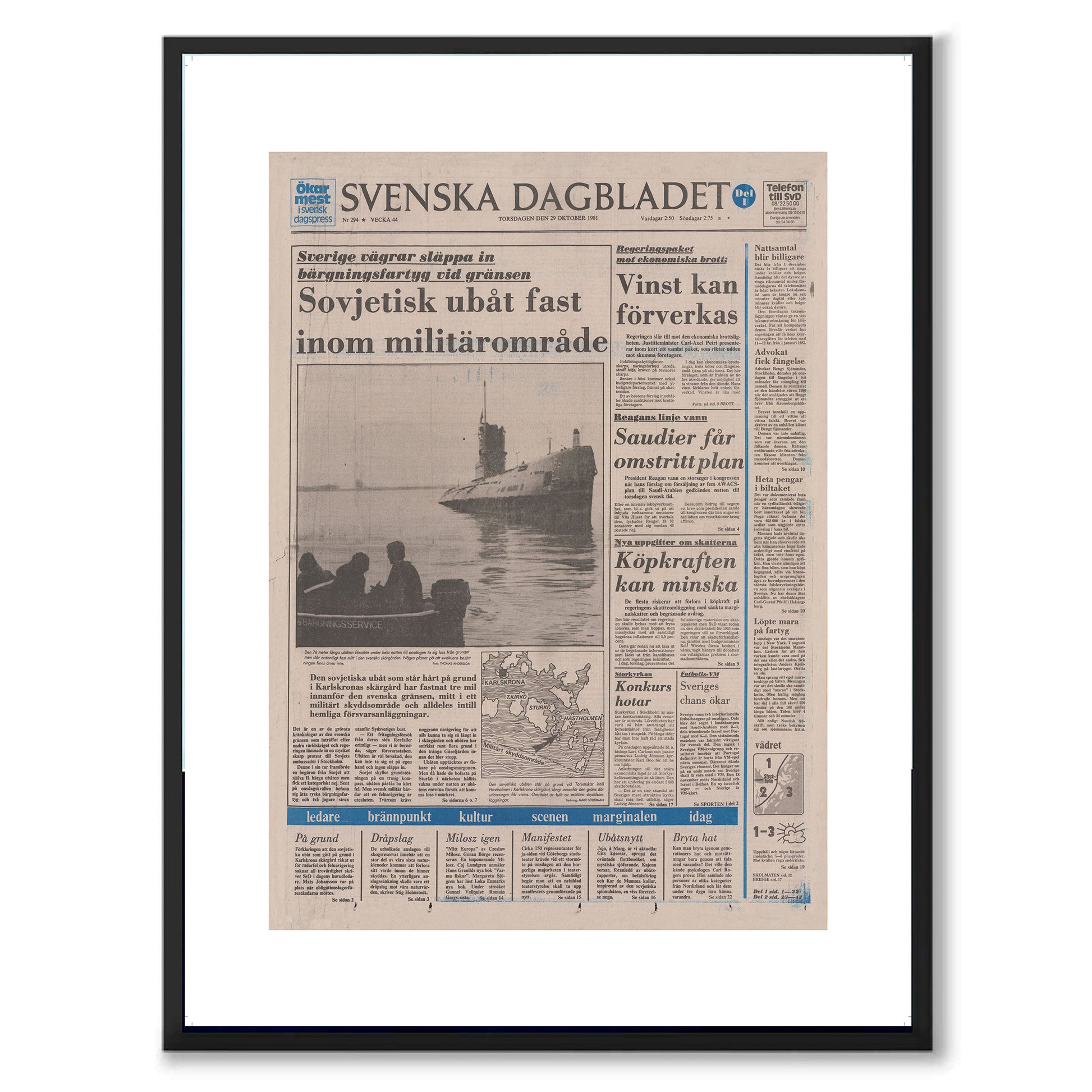 Poster rysk ubåt på grund