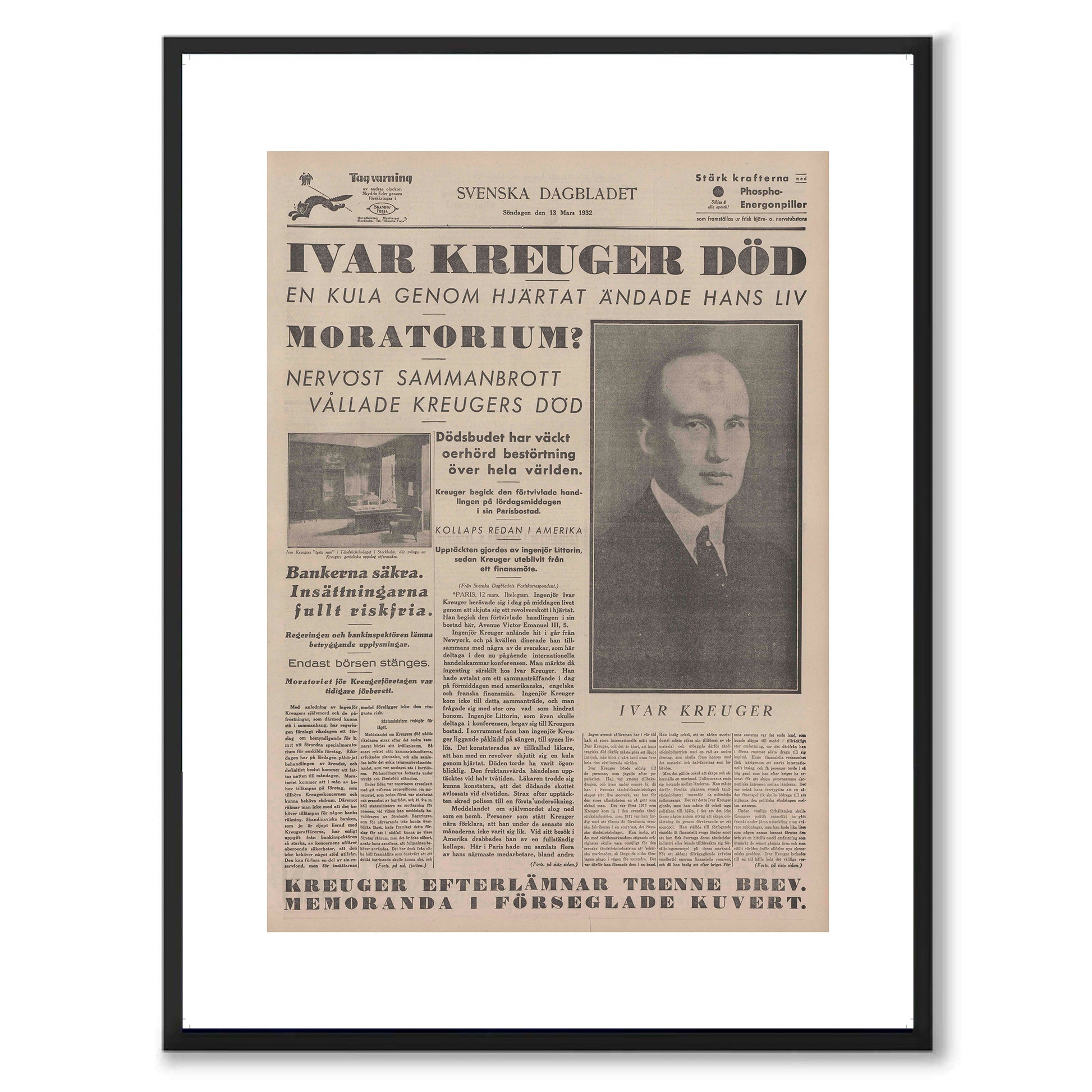 Poster kreugerkraschen kreuger självmord