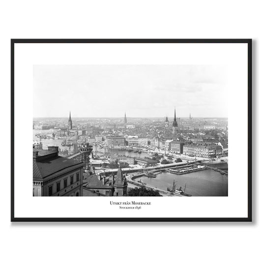 poster fotografi utsikt slussen sekelskifte stockholm