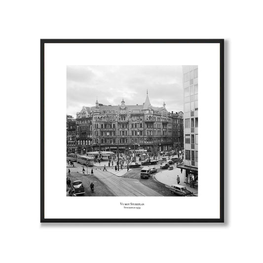 Poster fotografi utsikt mot stureplan stockholm