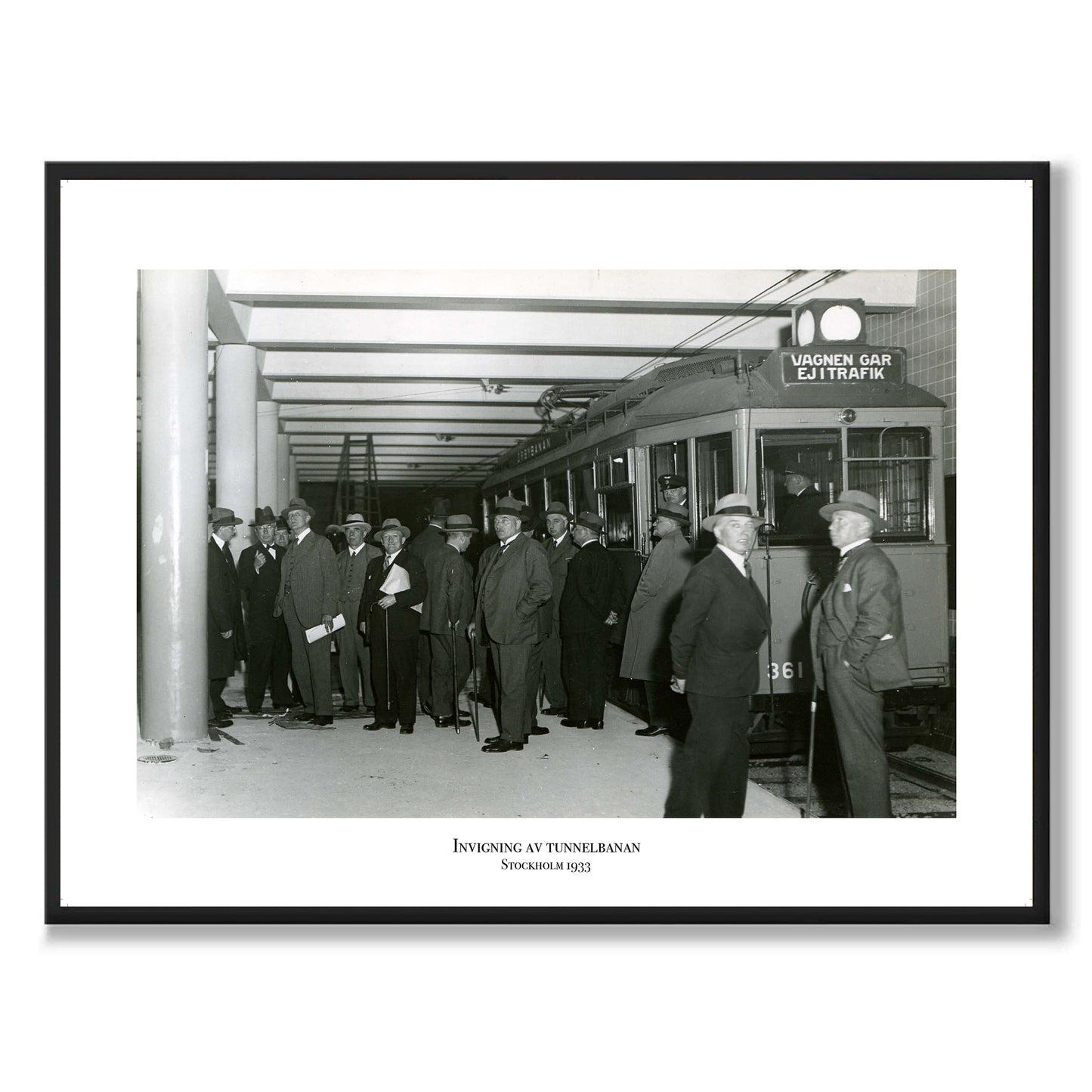 poster fotografi tunnelbanan invigs stockholm
