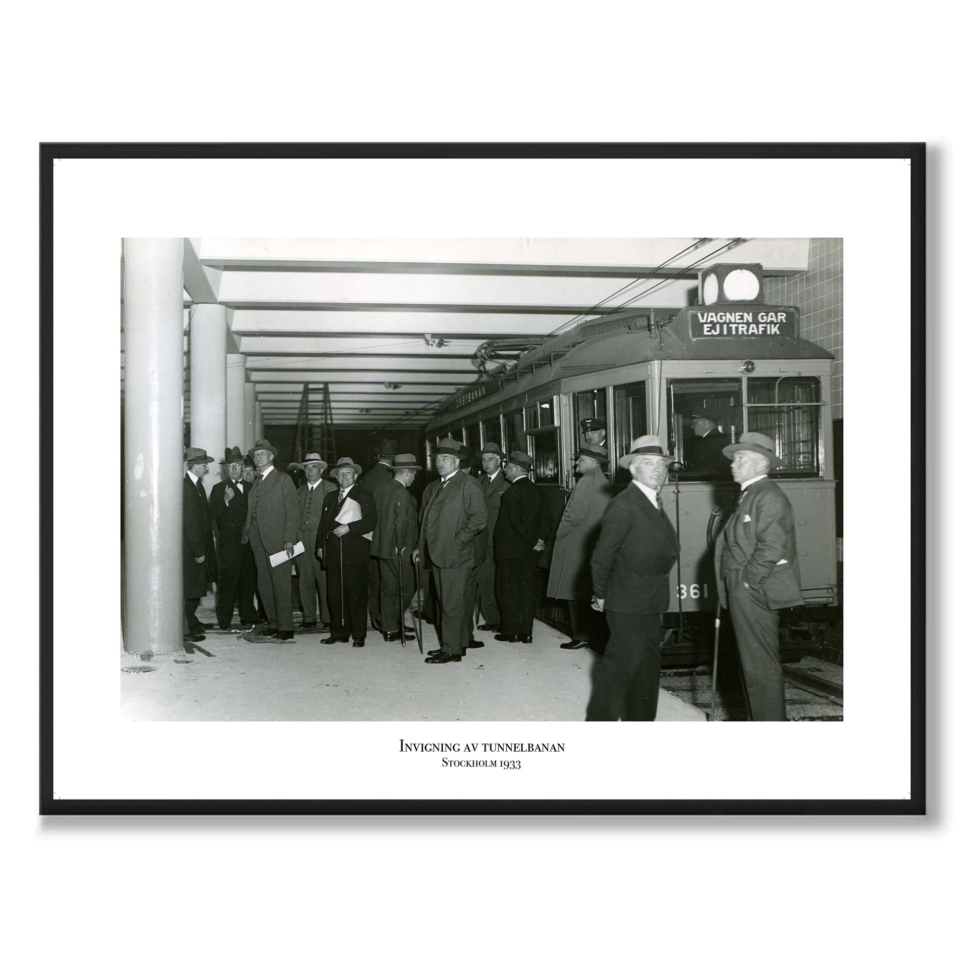 poster fotografi tunnelbanan invigs stockholm