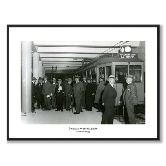 poster fotografi tunnelbanan invigs stockholm
