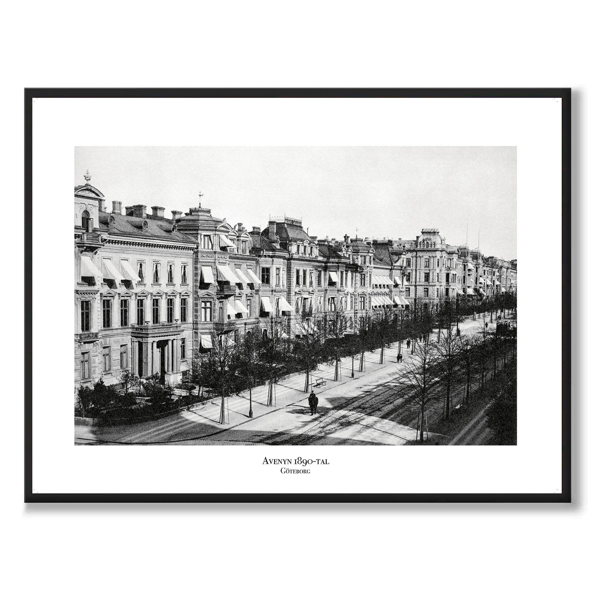 Poster Kungsportsavenyn sekelskifte Göteborg Avenyn