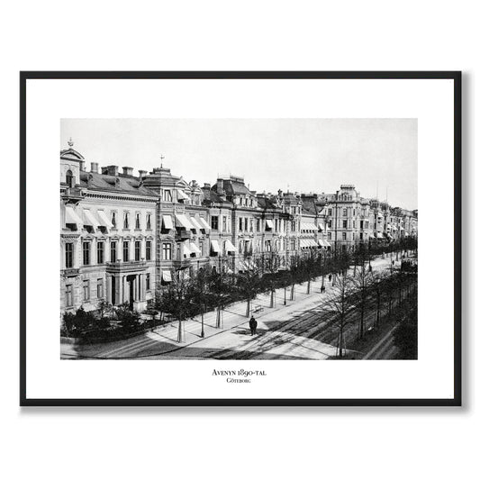 Poster Kungsportsavenyn sekelskifte Göteborg Avenyn