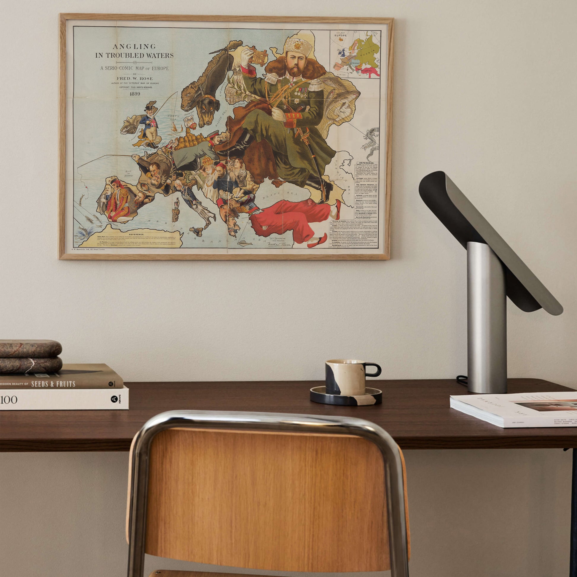 Poster historisk karta Europas imperier