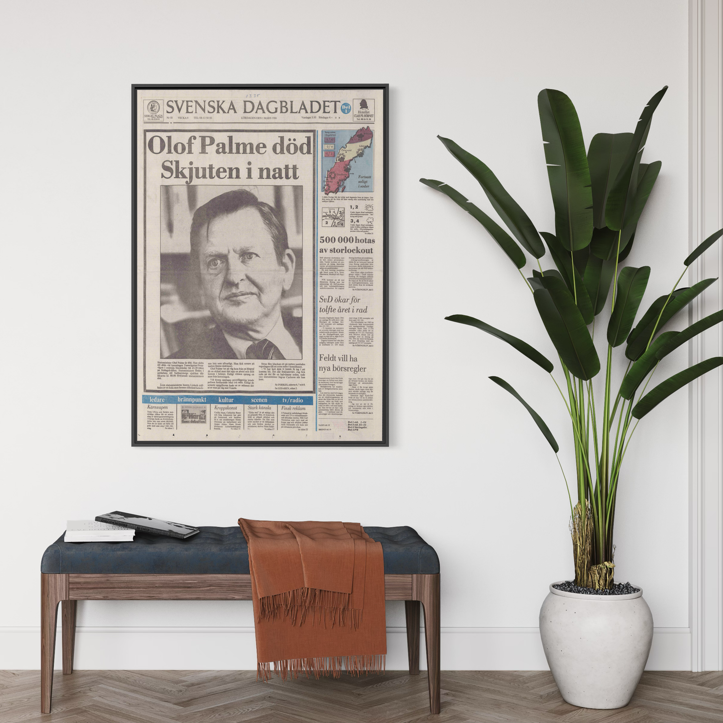 Poster palme mördad död skjuten