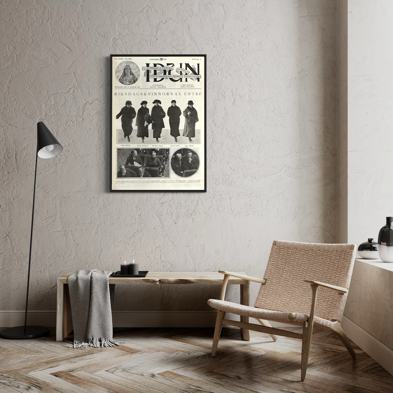 Poster idun kvinnlig rösträtt