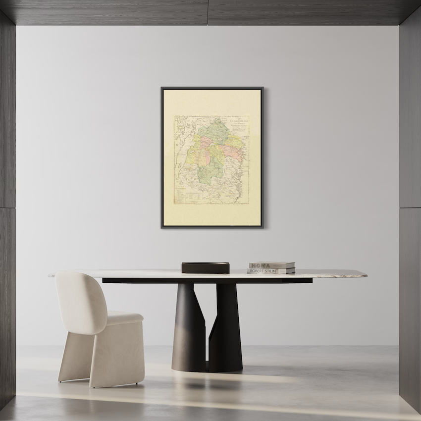 Poster historisk karta över Östergötland