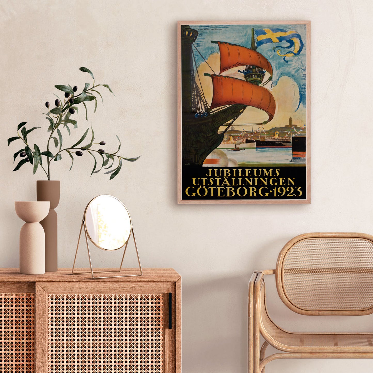 Poster jubileumsutställningen i Göteborg 1923