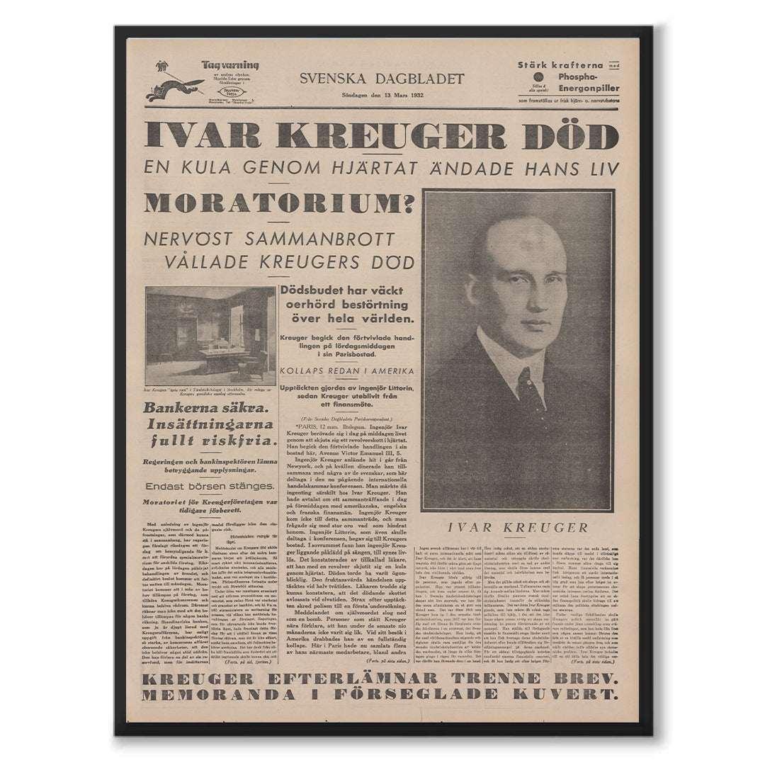 Poster kreugerkraschen kreuger självmord