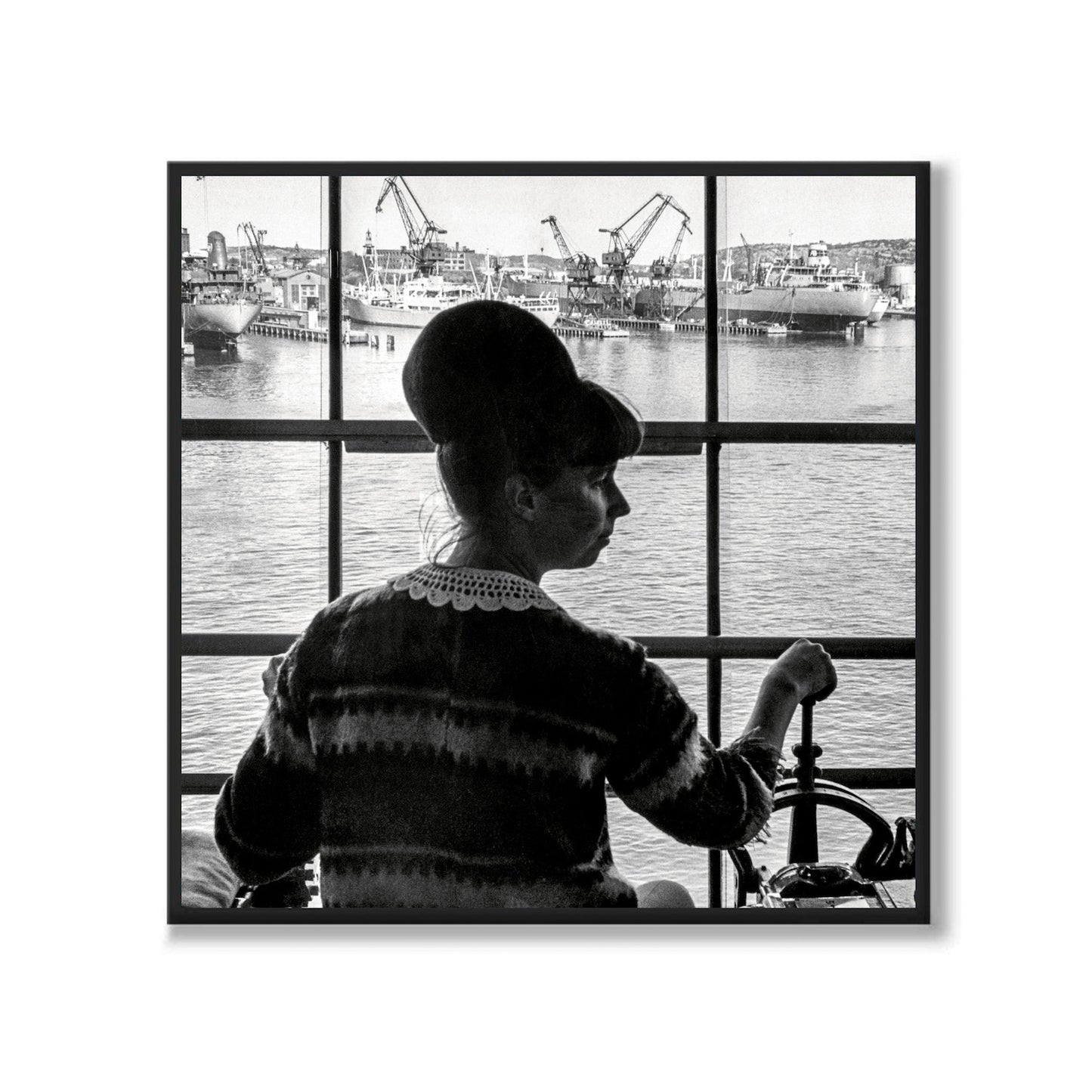 Poster fotografi kran hamnen göteborg