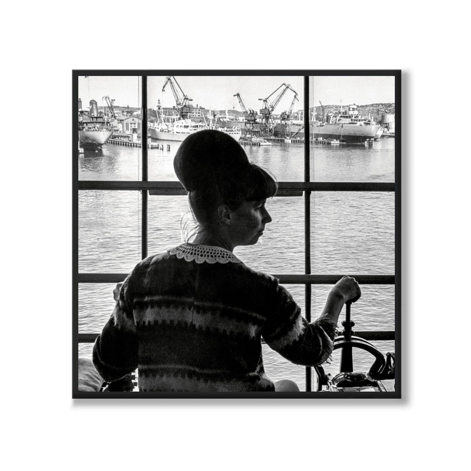 Poster fotografi kran hamnen göteborg
