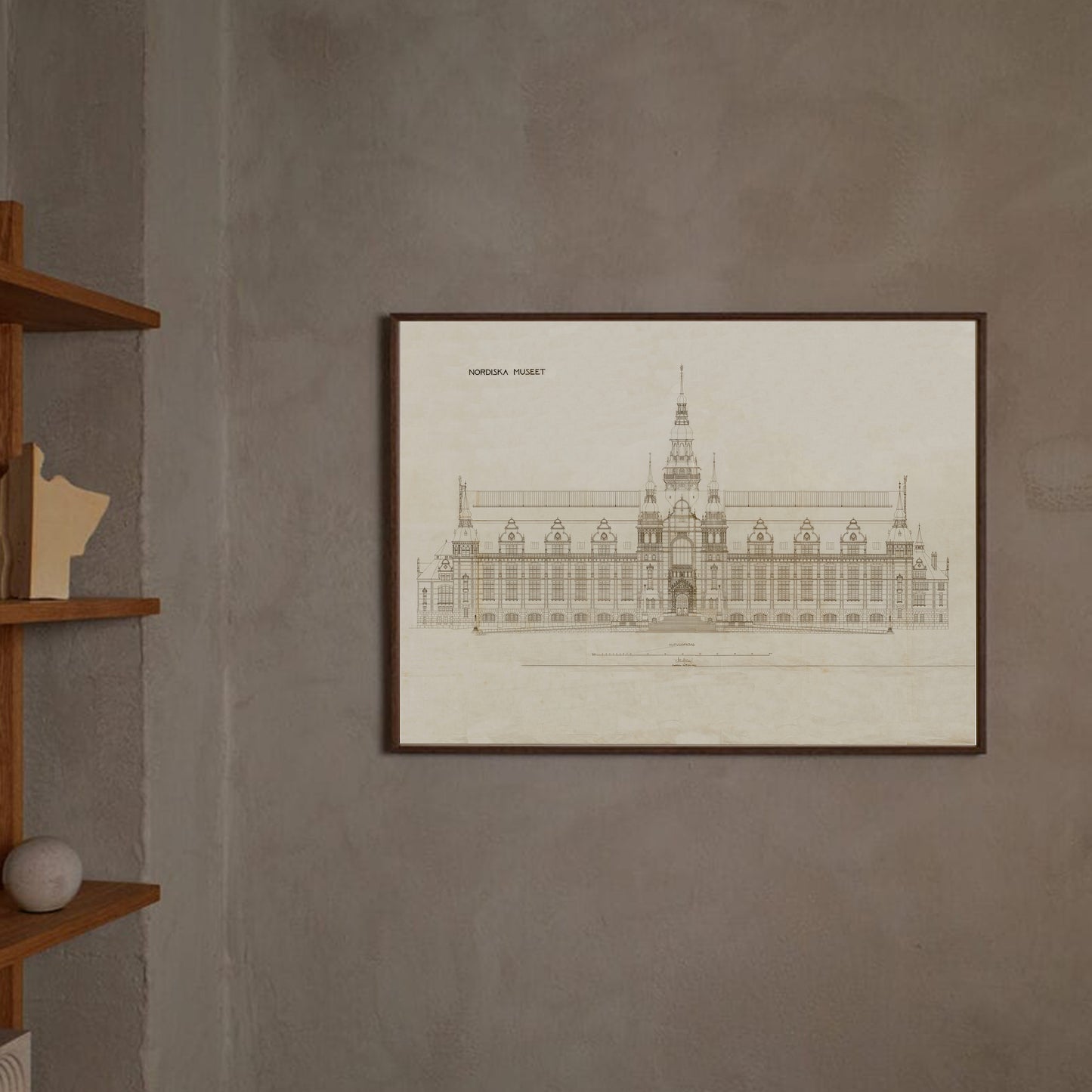 Poster originalritning nordiska museet stockholm