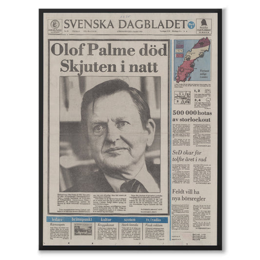 Poster palme mördad död skjuten